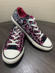junior leopard print converse
