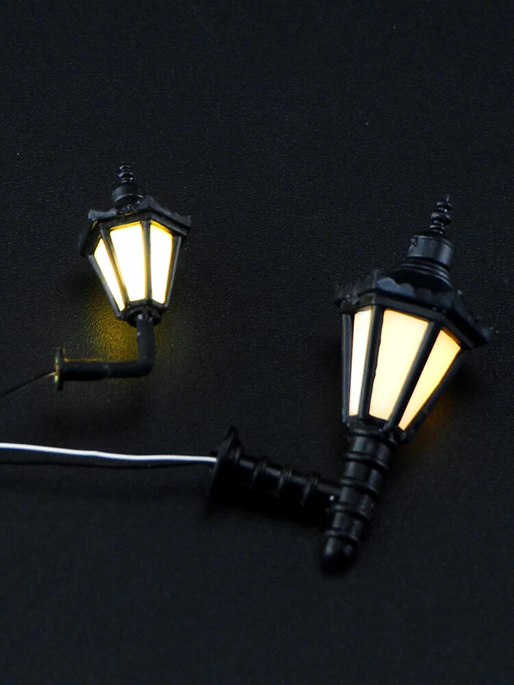 2PC 1:25 1:50 1:100 Scale Miniatures Street Lighting Sand Table Model Wall Lamps - Image 3 of 4