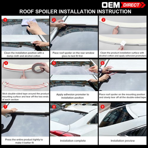 Se adapta a 95-01 BMW E38 serie 7 estilo CA ventana techo alerón ala sin pintar ABS - Imagen 8 de 8