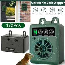 1/2Pcs Outdoor Ultrasonic Anti-Barking Device Dog Bark Control Sonic Silencer
