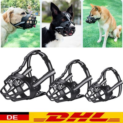 Maulkorb für kleine mittlere große extra große Hunde Anti-Beißen Korbmaulkörbe ~