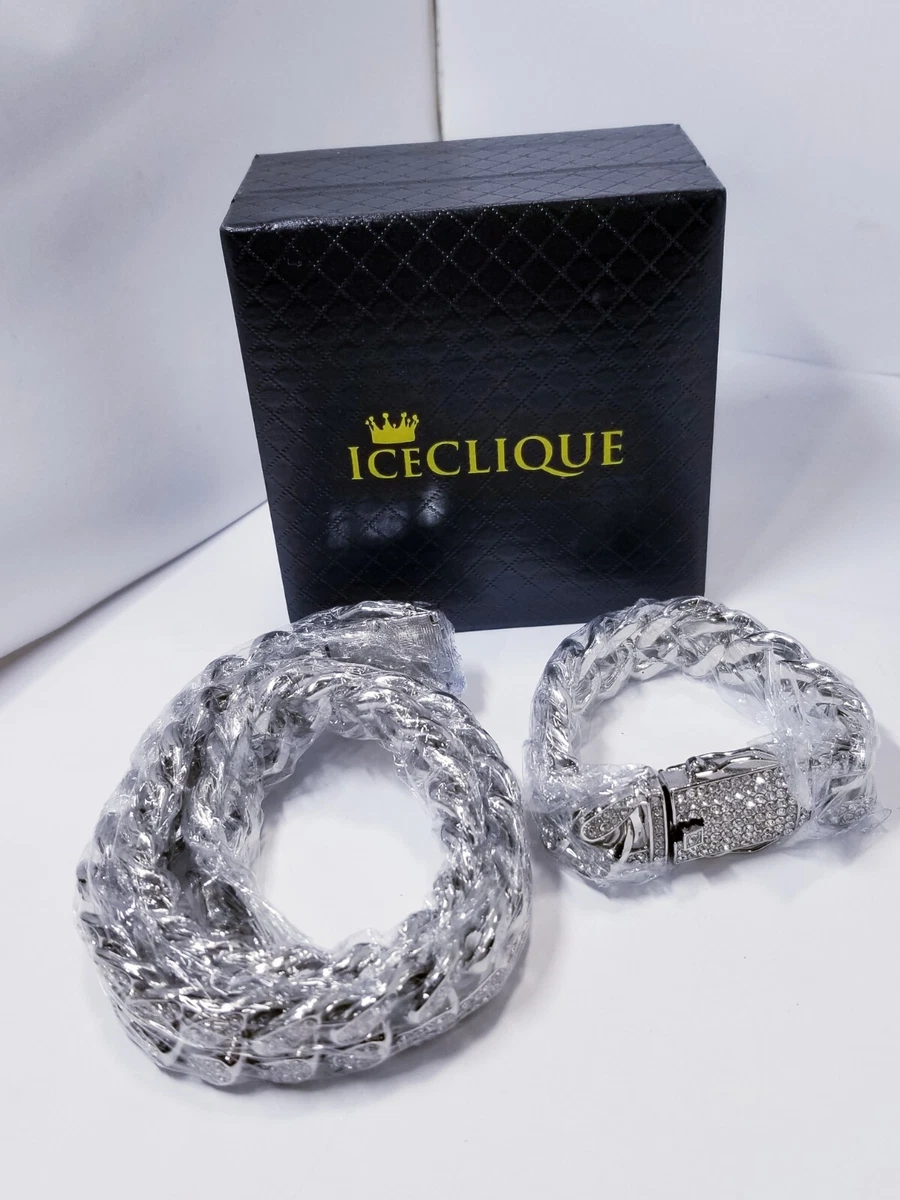 IceClique 24K White Gold Plated 18mm 24