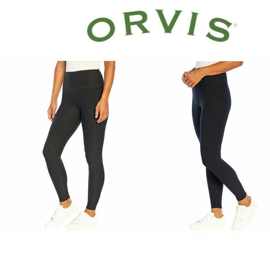 NEW! WOMENS ORVIS COZY FLEECE LINED LEGGING! HIGH RISE & WIDE