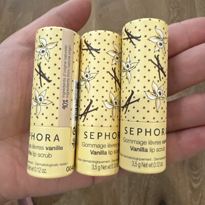 Lot 3 SEPHORA COLLECTION Vanilla Lip Scrub 3.5g Sealed New