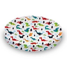 SheetWorld Fitted Oval Sheet 23x29 Fits Stokke Mini, Cotton Interlock Jersey