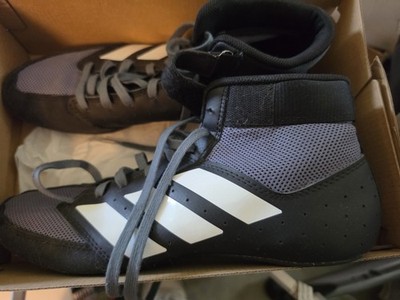 Adidas Mat Hog 2.0 Men's Wrestling Shoes Black Onyx White Men Size 11.5