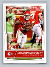 Charcandrick West 2016 Score Scorecard #160 Kansas City Chiefs