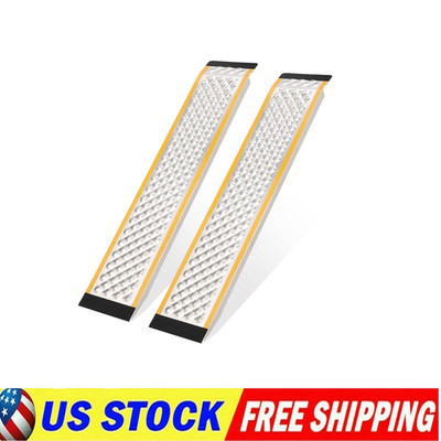 2PCS 60''X9'' Aluminum Shed Ramps Loading Ramps for Lawn Mower Truck Bed Loading