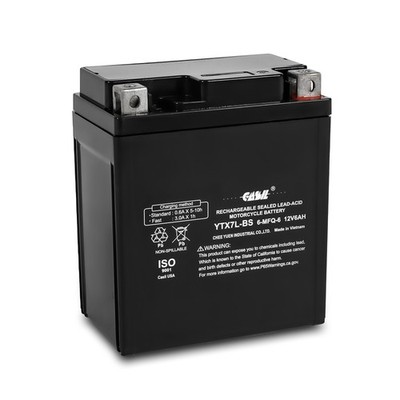 AGM Motorradbatterie YTX7L-BS Novelbat - 50614LF CTX7L-BS GTX7L-BS Aprilia 42512