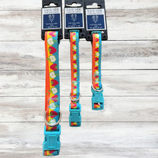 Fruit Frenzy Summer Dog Collar Pet Puppy Collars Small Medium Large Strawberry