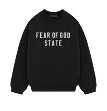 Fear of God Essentials Black Crewneck 192BT246230F 2024 Size Extra Large XL- New