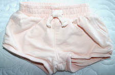 Baby Girl Carter's Peach Shorts Elastic with Tie at Waist 6 Mos. 100 Cotton