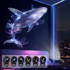 LED USB Projector Night Light Whale, Butterfly And Jellyfish Pattern Lamp