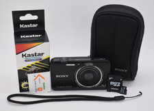 Sony Cyber-Shot DSC-WX9 Black Digital Camera Carl Zeiss 16.2MP 5x Zoom - TESTED