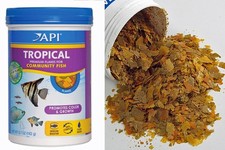API Tropical Fish Flake Food 5.7 oz for tropicals, Angelfish, Tetras  Barbs