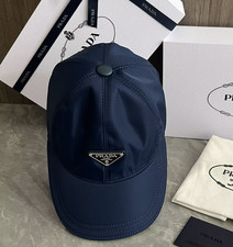 Prada Blue Nylon baseball cap M size - Classics logo design | adjustable size