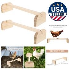 Versatile Wooden Bird Perch - Ideal Roosting Bar for Parrots, Chickens  More