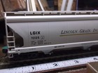 HO Three Bay Center Flow Hopper Car Lincoln Grain 1025 Accurail Original Box — photo 6