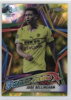 2021-22 Chrome UEFA Champions League Sapphire Yellow 97/99 Jude Bellingham 0yd4