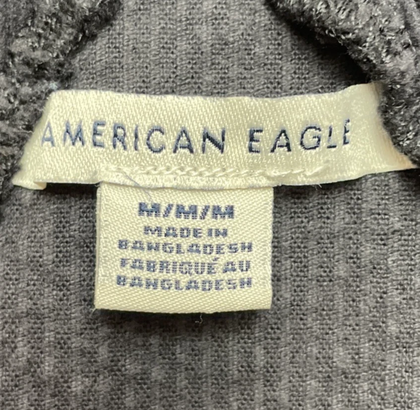 Mono con tirantes American Eagle Tomgirl para mujer M negro carbón pana elástico Foto 3 de 4