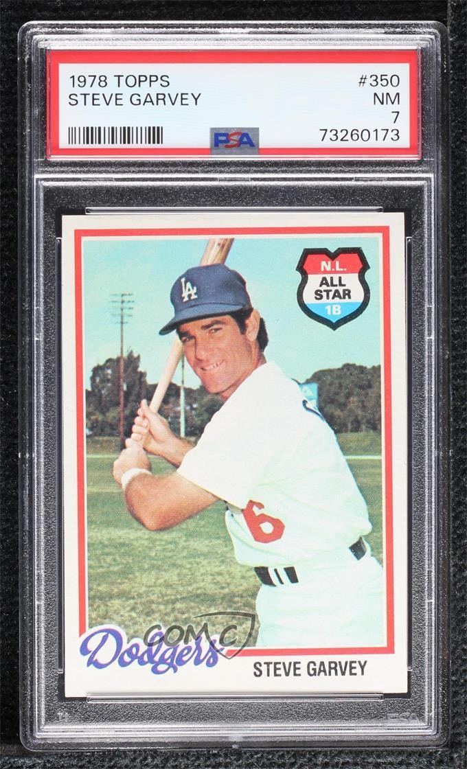 1978 Topps Steve Garvey #350 PSA 7 0nr3