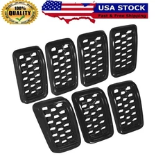 7PCS Front Honeycomb Mesh Grill Inserts Cover for Jeep Grand Cherokee 2017-2021
