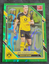 2025-26 Topps Chrome Bundesliga Nico Schlotterbeck Green Lava #35/99 ~ Dortmund