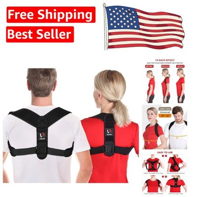 Adjustable Back Straightener for Men and Women   Shoulder & Neck Support