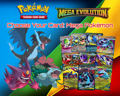 #ad Pokemon TCG Choose Your Mega Pokemon Card Mega Evolutions Ultra Full Art NM $119.96