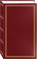 3-Ring Photo Album Burgundy 4x6" for 504 Photos