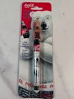 Vintage 1996 Coca-Cola Polar Bear Ceramic Roller Ball Pen NEW