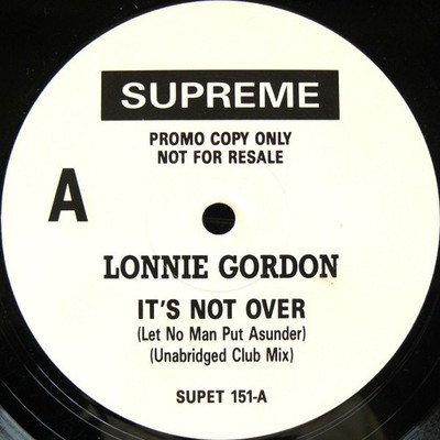 Lonnie Gordon - It's Not Over Let No Man Put Asunder - Used - Promo - F6806z