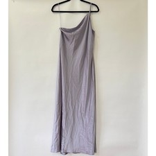 Reformation Womens Olesia One Shoulder Satin Dress Aura Purple Size 8 NWT