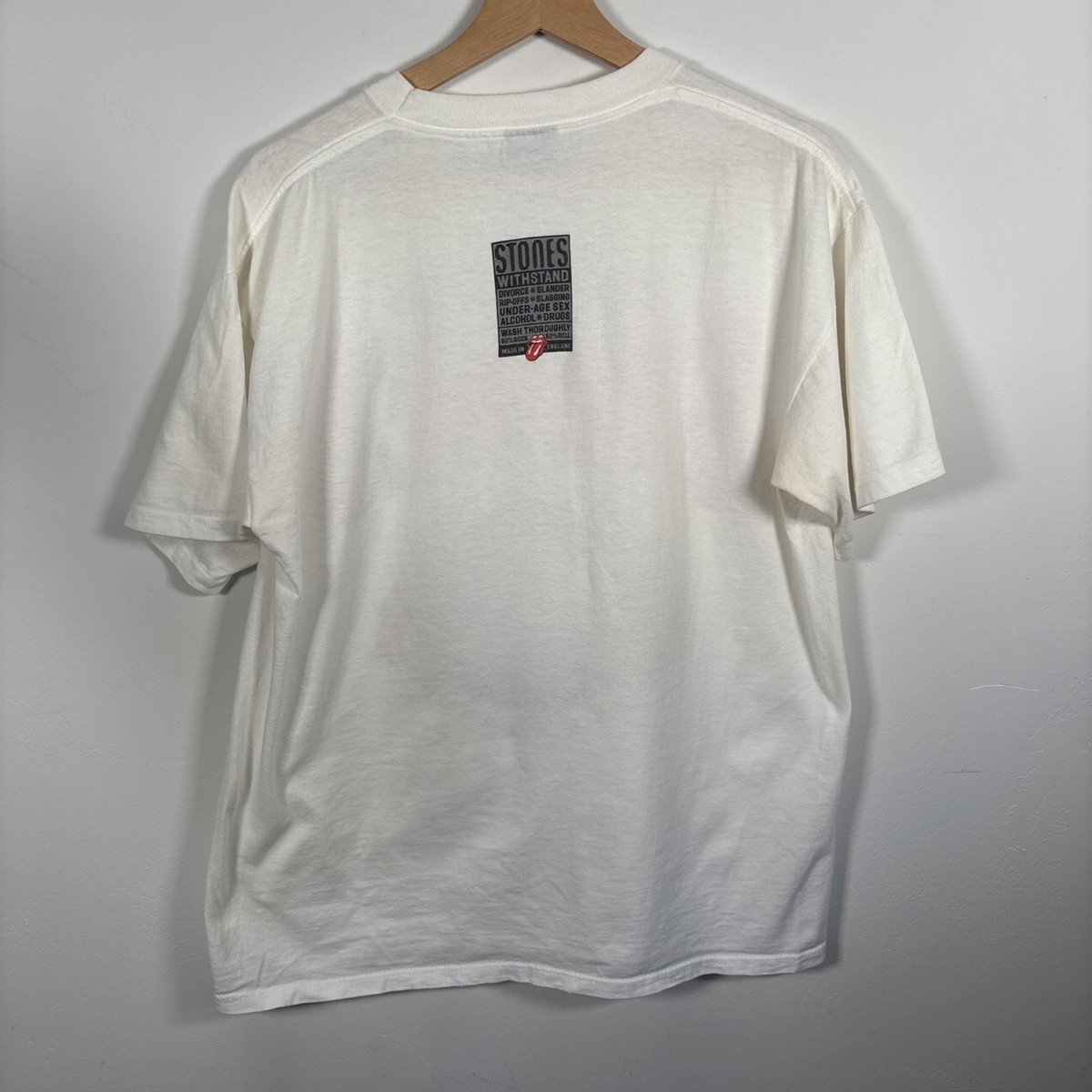 Vtg 94/95 Rolling Stones Voodoo Lounge Tour Tee Brockum Men's L