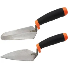6 In. X 3.4 In. Pointing Trowel Set with Soft Grip Handle, 2-Pack