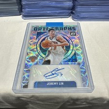 Jeremy Lin 2024-25 Panini -Donruss Optic Autograph #OG-LIN Prizm Knicks
