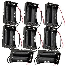 18650 Battery Case Holder, 8 Pcs 2 Slots x 3.7V DIY Battery Storage Box, in
