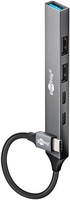 Wentronic Slim USB Hub USB-C -> USB-C/USB-A 5Gbps Goobay Slim 5-Port 74460