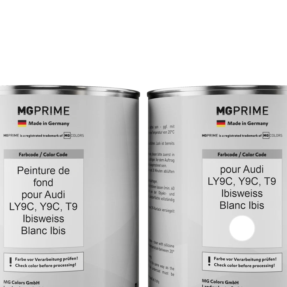 Peinture voiture kit de pot pour Audi LY9C Y9C T9 Ibisweiss Blanc Ibis 3,5L - Photo 2/4