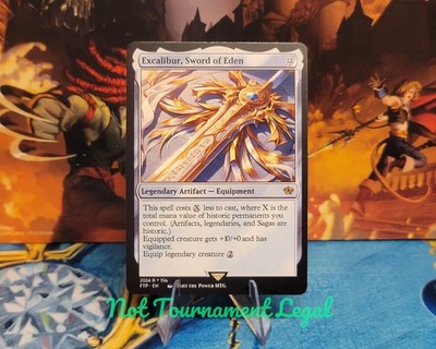 excalibur mtg card FOIL EXCALIBUR, SWORD OF EDEN Universes Beyond: Assassin's Creed Magic MTG CARD