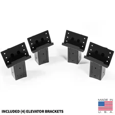 4-Pack Dual Angle Elevator Brackets 4X4 Deer Stand Hunting Blind Tower Platform