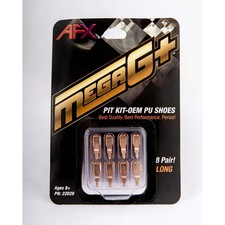AFX/Racemasters Mega G Pit Kit PU Shoes - Long Medium, Natural Color