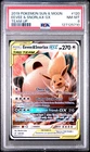 2019 POKEMON SUN & MOON TEAM UP #120 EEVEE & SNORLAX GX PSA 8