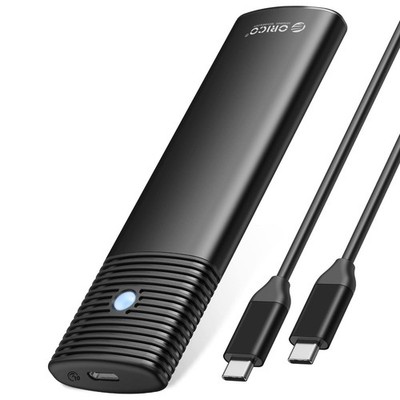 ORICO Aluminum M.2 NVMe SSD Enclosure , Tool-Free 10Gbps USB C Adapter, Blue 
