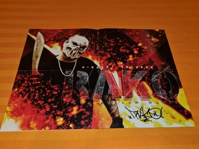 Rako Para Bellum Poster Plakat Neu Signiert 42x29 Autogramm Hirntot Blokkmonsta 