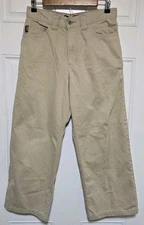 JNCO Xtra Funky Basics Old School Edition Tag 30 (29x25) Khaki Jeans Pants Vtg 