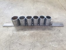 Snap-On 1/2" Drive SWM 19 - 24mm 12 Point + A270 Rail Oragniser