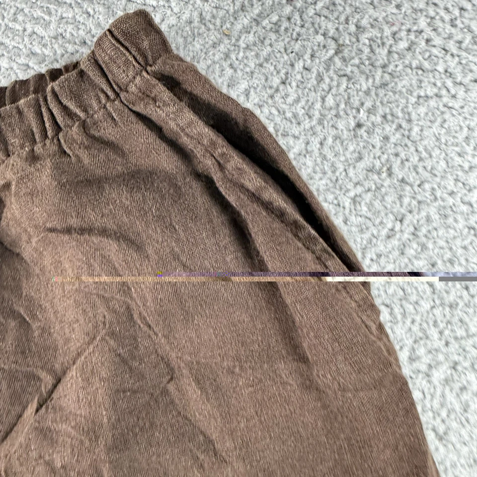 Flax Pants Womens L Brown Linen Wide Leg Pull On Lagenlook Neutral Minimalist - Image 4 of 4
