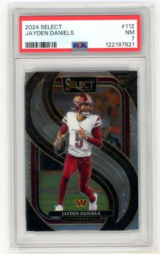 2024 Panini Select #112 Jayden Daniels RC Rookie PSA 7 NM #2 (EN)