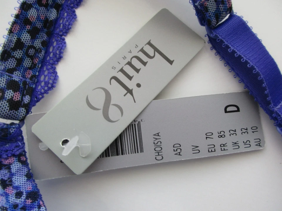 Новый с Ярлыками 3242A5D Франции Choisya чистый сетки кружева полный чашка UW бюстгальтер фиолетовый 32D U13.G - Изображение 3 из 4